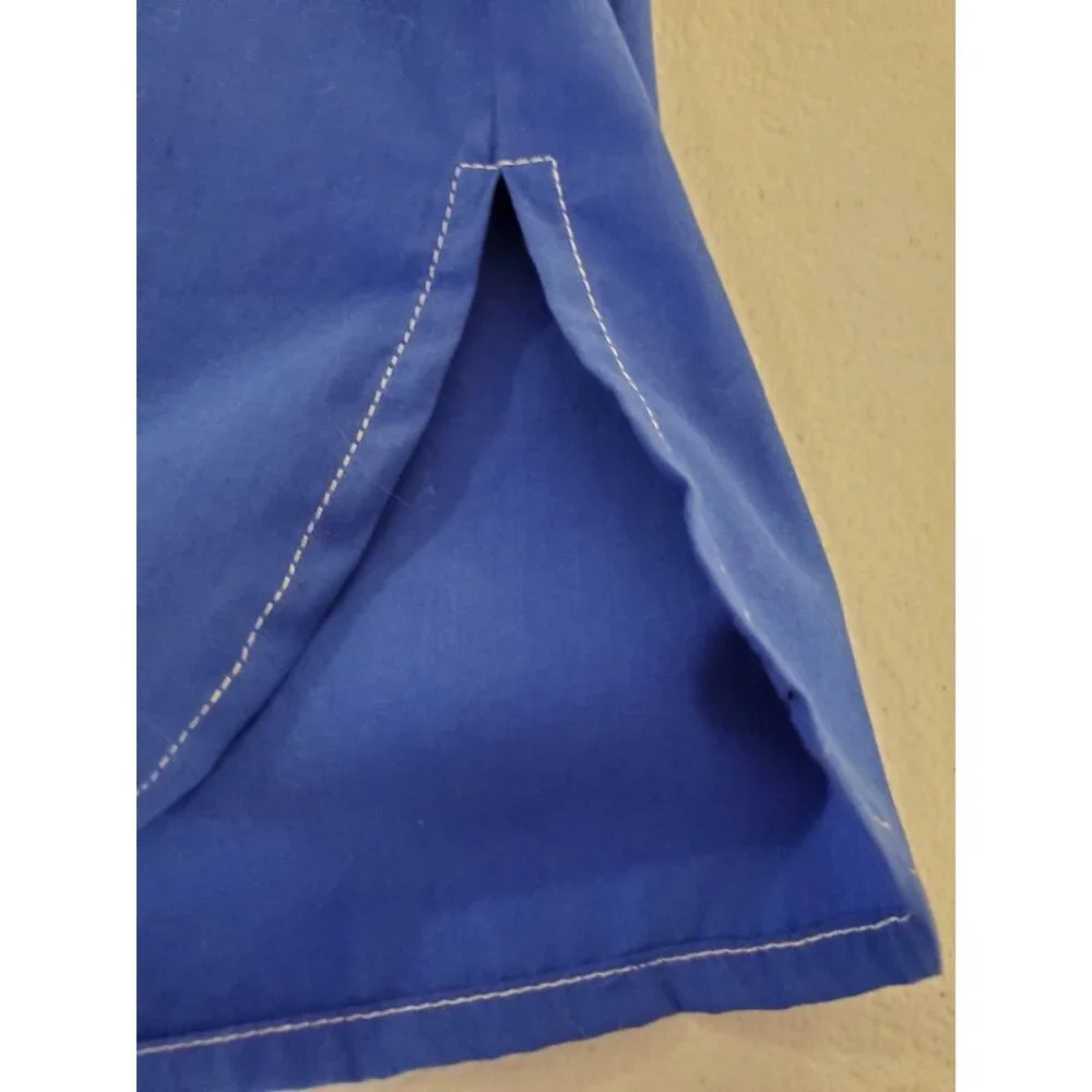 Vintage Bob Mackie Wearable Art Western Button Up Shirt Blue XL Embroidered Bows - Picture 11 of 15